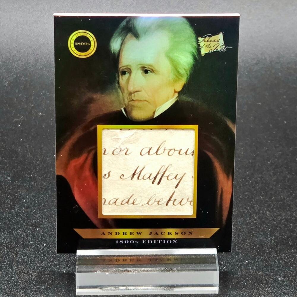 Authentic President Andrew Jackson Handwriting Relic Piece of History